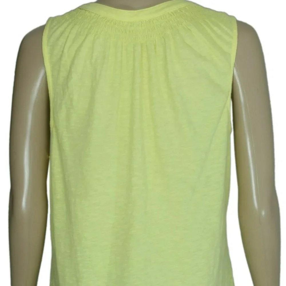 Lilly Pulitzer Essie Top Blouse Yellow Smocked XXS